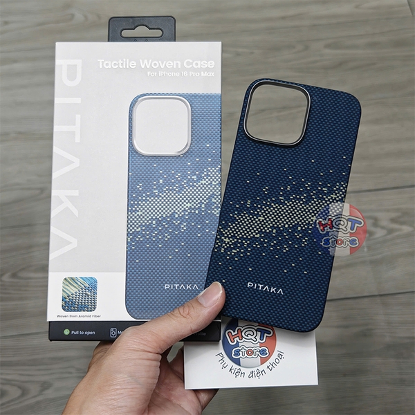 Ốp carbon PITAKA Milky Way Galaxy Case IPhone 16 Pro Max ko phát sáng