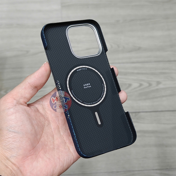 Ốp carbon PITAKA Milky Way Galaxy Case IPhone 16 Pro Max ko phát sáng