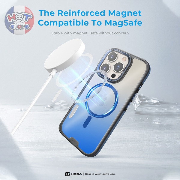 Ốp chống sốc HODA Multicolor Case Magsafe cho IPhone 16 Pro Max 16 Pro