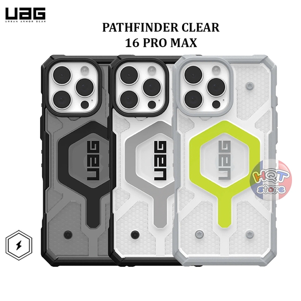 Ốp chống sốc UAG Pathfinder Clear Magsafe IPhone 16 Pro Max chính hãng