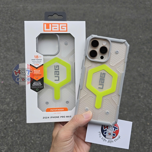 Ốp chống sốc UAG Pathfinder Clear Magsafe IPhone 16 Pro Max chính hãng