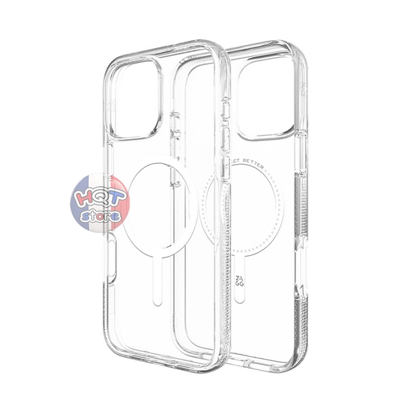 Ốp chống sốc ZAGG Clear Case IPhone 16 Pro Max / 16 Pro / 16 Plus / 16