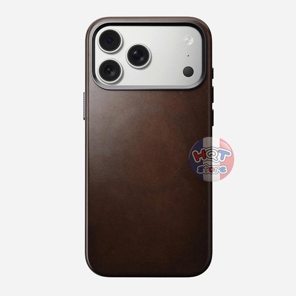 Ốp da Nomad Traditional Leather Case (Horween) iPhone 17 Pro Max 17Pro
