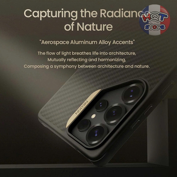 Ốp lưng Aramid Nillkin Synthetic Fiber Pro Magnetic Case S25 Ultra