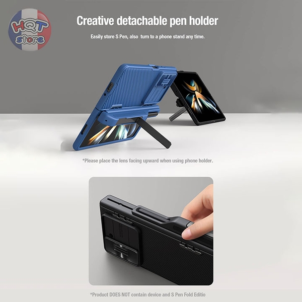 Ốp lưng camera Nillkin Camshield Fold Pen Holder Samsung Z Fold 5