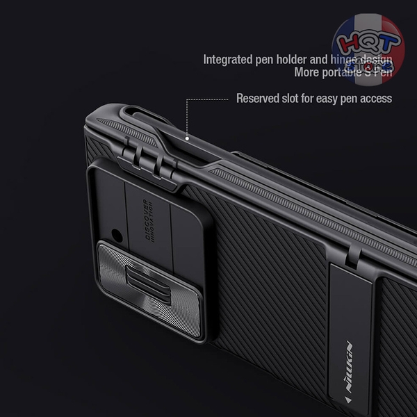 Ốp lưng camera Nillkin Camshield Fold S-Pen Z Fold 6 khe bút và giá đỡ