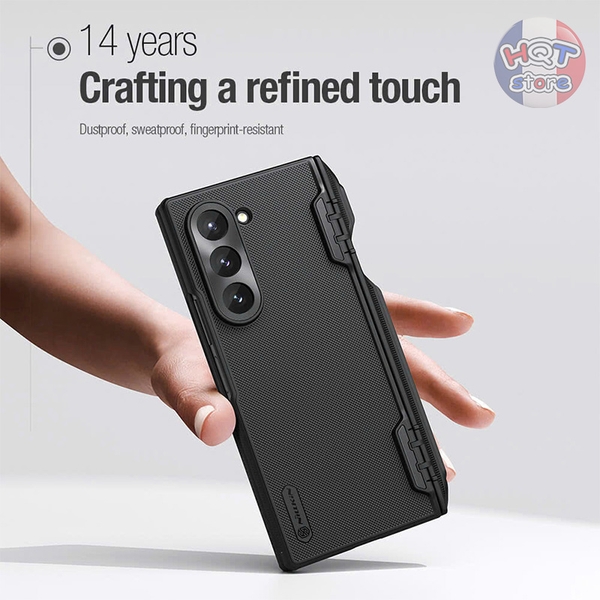 Ốp lưng camera Nillkin Frosted Shield Fold Pen cho Z Fold 6 có khe bút