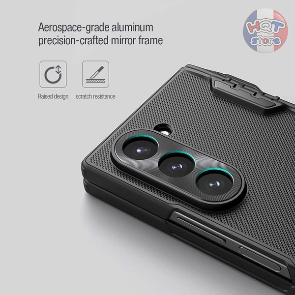 Ốp lưng camera Nillkin Frosted Shield Fold Pen cho Z Fold 6 có khe bút