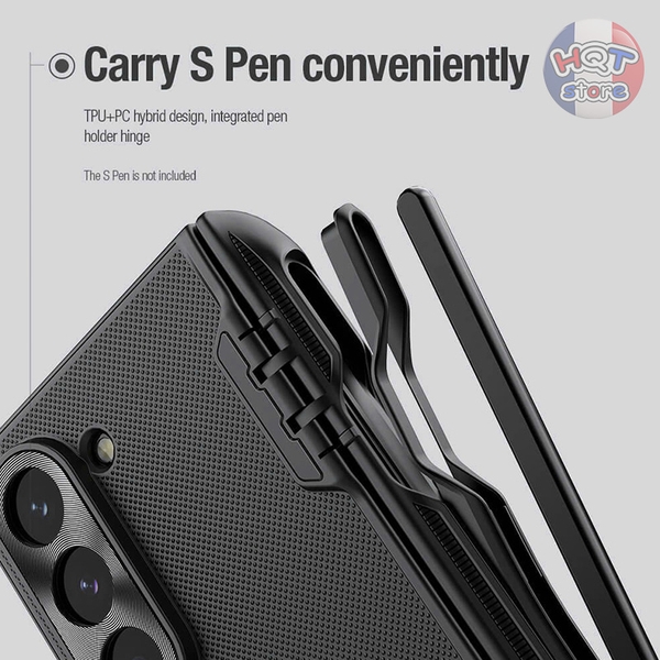 Ốp lưng camera Nillkin Frosted Shield Fold Pen cho Z Fold 6 có khe bút