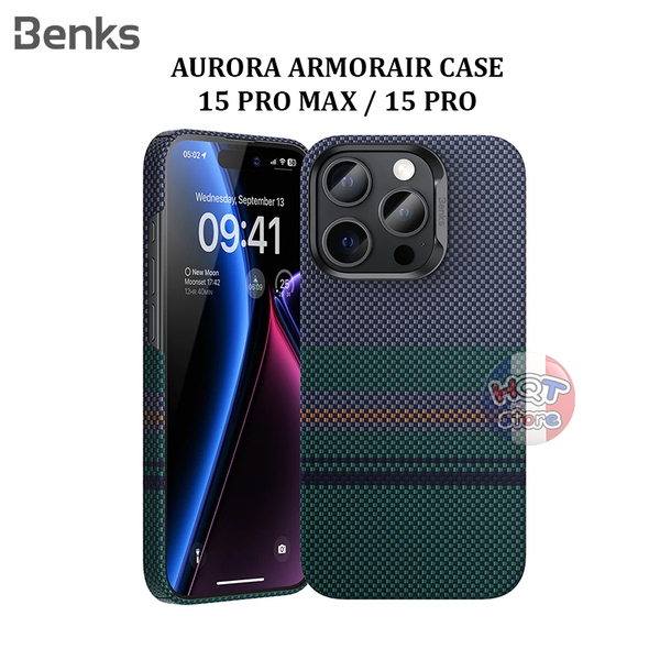 Ốp lưng carbon 600D Benks Aurora ArmorAir Case iPhone 15 Pro Max 15Pro