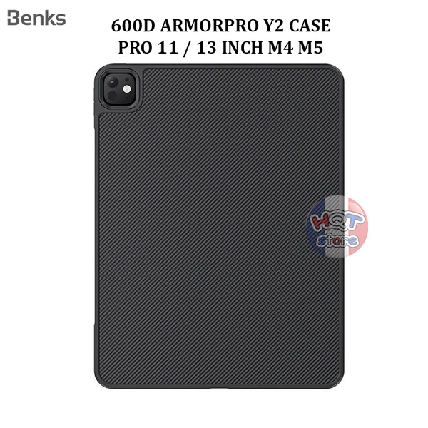 Ốp lưng carbon Benks 600D ArmorPro Y2 Case IPad Pro 11 13 inch M4 M5