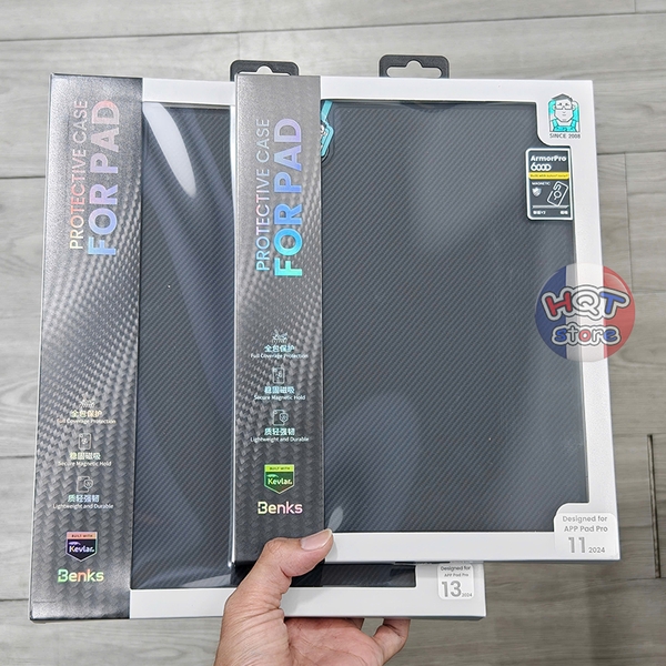 Ốp lưng carbon Benks 600D ArmorPro Y2 Case IPad Pro 11 13 inch M4 M5