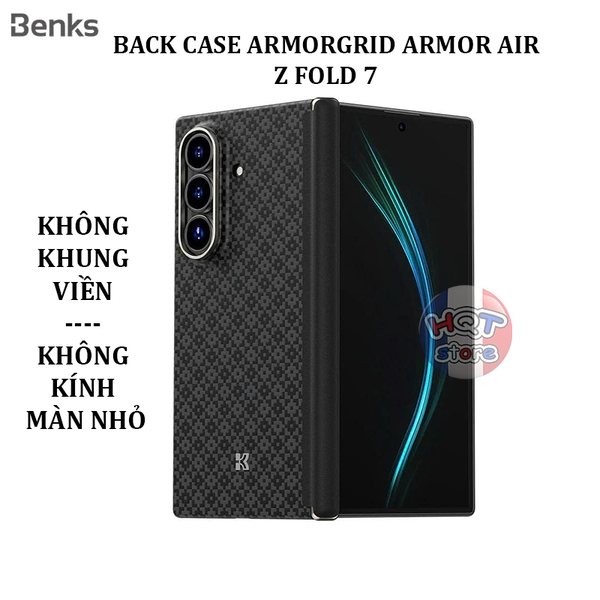 Ốp lưng carbon Benks ArmorGrid ArmorAir Samsung Z Fold 7 (Back Case)