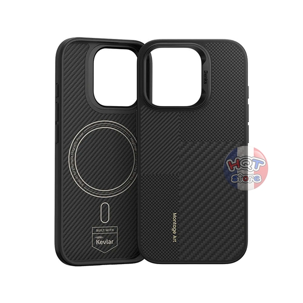 Ốp lưng carbon Benks Montage ArmorPro Case IPhone 16 Pro Max / 16 Pro