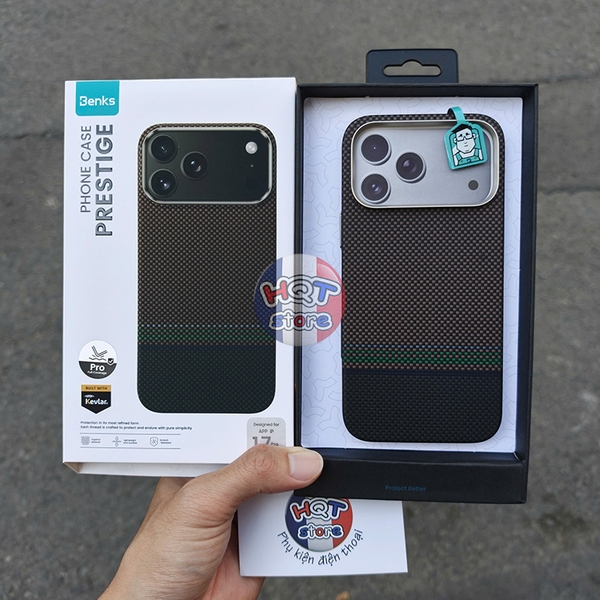Ốp lưng carbon Benks Prestige ArmorPro Case iPhone 17 Pro Max / 17 Pro