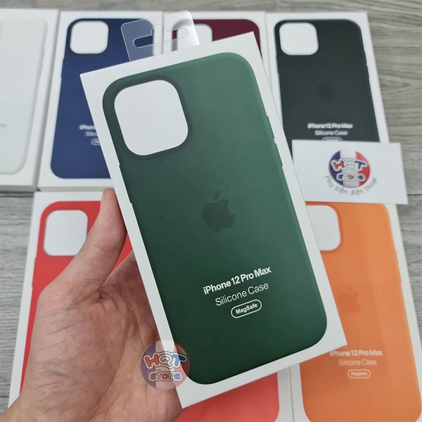 Ốp lưng chống bám bẩn Silicon Case cho IPhone 12 Pro Max / 12 Pro / 12