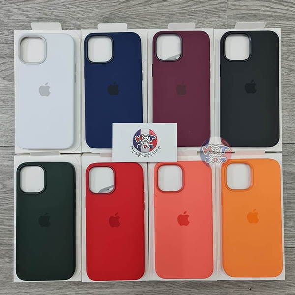 Ốp lưng chống bám bẩn Silicon Case cho IPhone 12 Pro Max / 12 Pro / 12