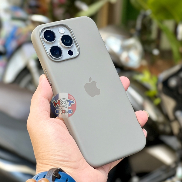 Ốp lưng chống bám bẩn Silicon Case IPhone 15 Pro Max / 15 Pro