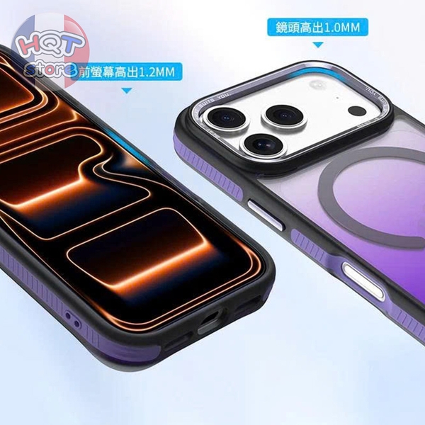 Ốp lưng chống sốc HODA MultiColor Case Magnet iPhone 17 Pro Max 17Pro