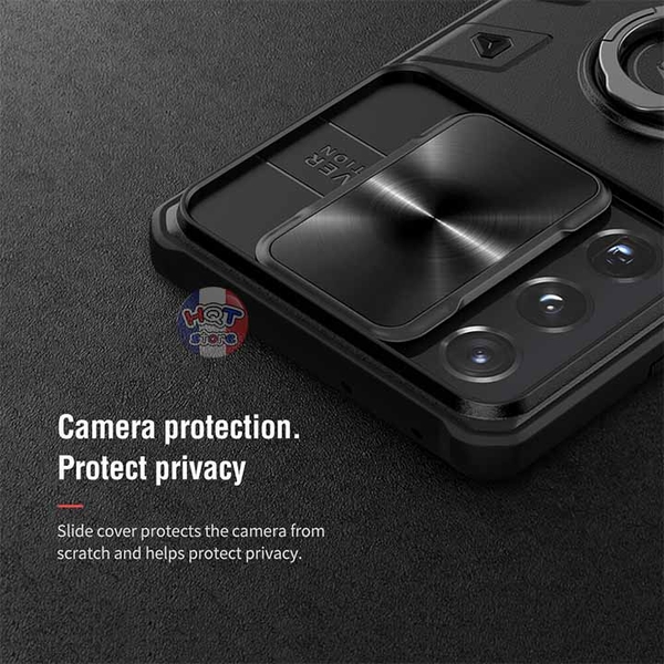 Ốp lưng chống sốc bảo vệ camera Nillkin CamShield Armor S21 Ultra