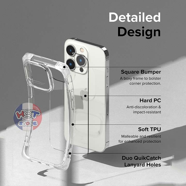 Ốp lưng chống sốc Ringke Fusion Bumper cho IPhone 14 Pro Max / 14 Pro