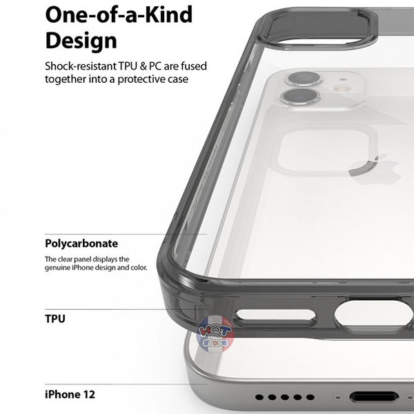 Ốp lưng chống sốc Ringke Fusion cho IPhone 12 / 12 Mini chính hãng