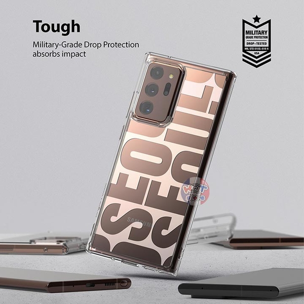 Ốp lưng chống sốc Ringke Fusion Design Seoul cho Samsung Note 20 Ultra