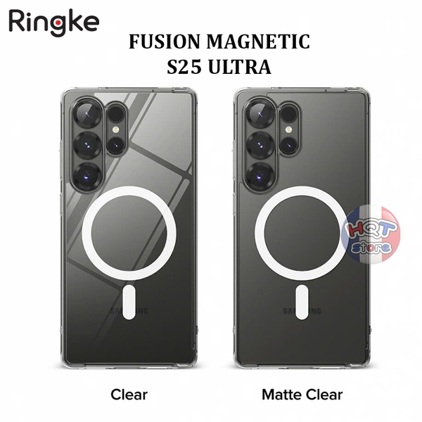 Ốp lưng chống sốc Ringke Fusion Magnetic cho S25 Ultra chính hãng