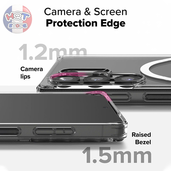 Ốp lưng chống sốc Ringke Fusion Magnetic cho S25 Ultra chính hãng