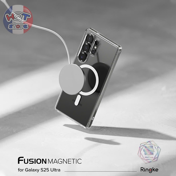 Ốp lưng chống sốc Ringke Fusion Magnetic cho S25 Ultra chính hãng