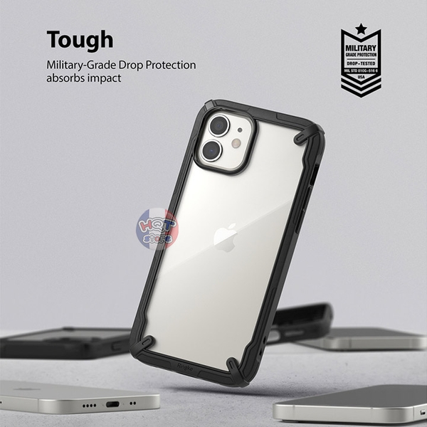 Ốp lưng chống sốc Ringke Fusion X cho IPhone 12 / 12 Mini chính hãng