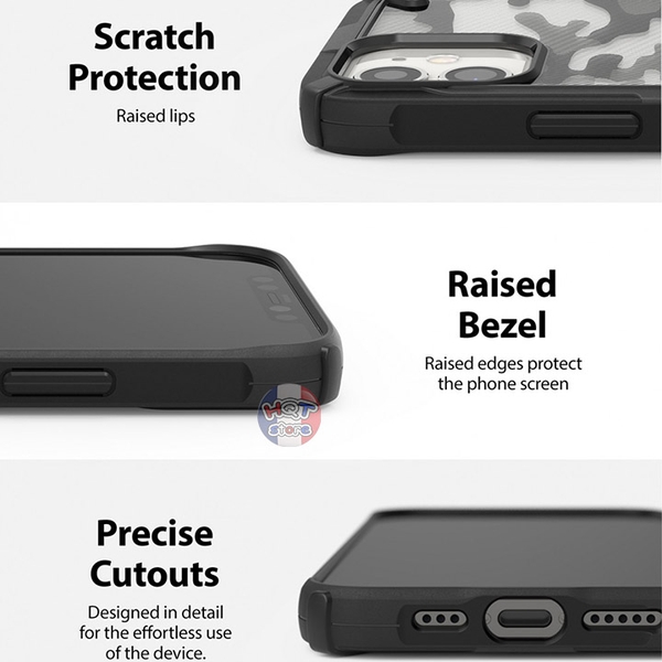 Ốp lưng chống sốc Ringke Fusion X cho IPhone 12 / 12 Mini chính hãng