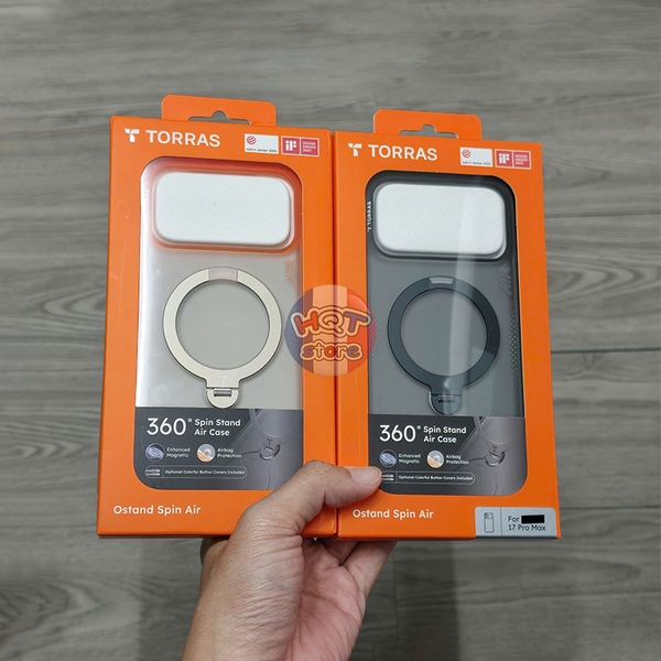 Ốp lưng chống sốc TORRAS Ostand Q3 Air iPhone 17 Pro Max / 17 Pro