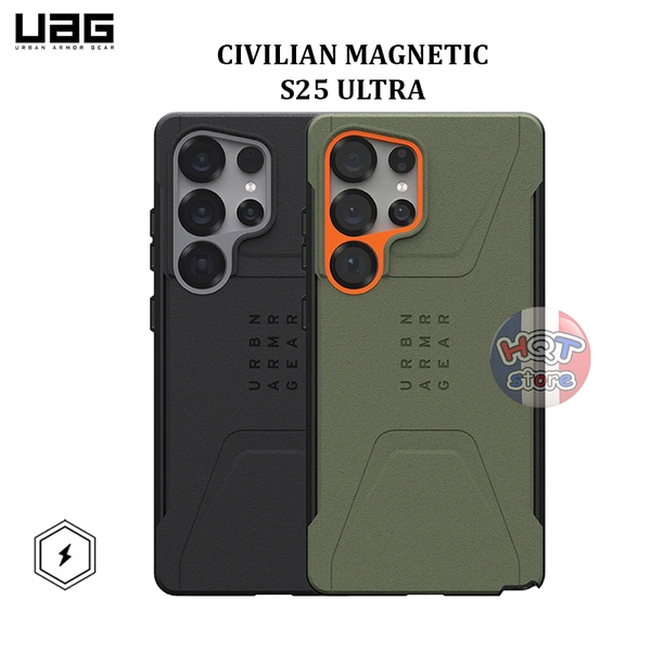 Ốp lưng chống sốc UAG Civilian Magnetic cho S25 Ultra chính hãng