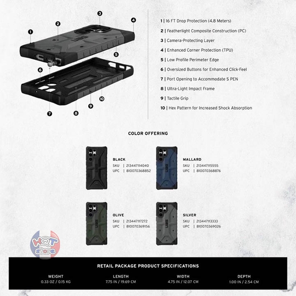 Ốp lưng chống sốc UAG Pathfinder cho Samsung S22 Ultra (5G) chính hãng