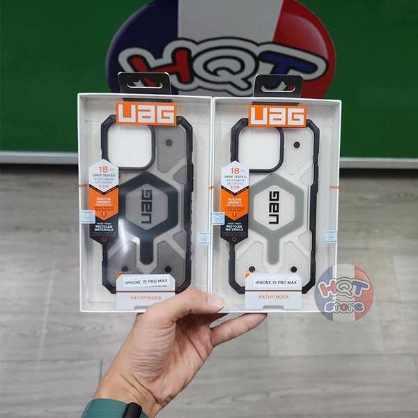 Ốp lưng chống sốc UAG Pathfinder Clear W Magsafe IPhone 15 Pro Max