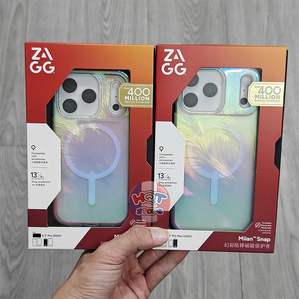 Ốp lưng chống sốc ZAGG Milan Snap Case iPhone 17 Pro Max 17 Pro Air