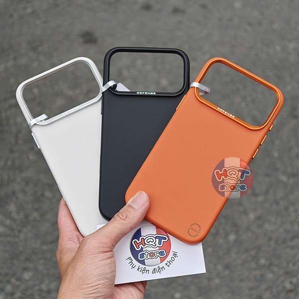 Ốp lưng da Defense Gravity 2.0 Leather Case iPhone 17 Pro Max / 17Pro