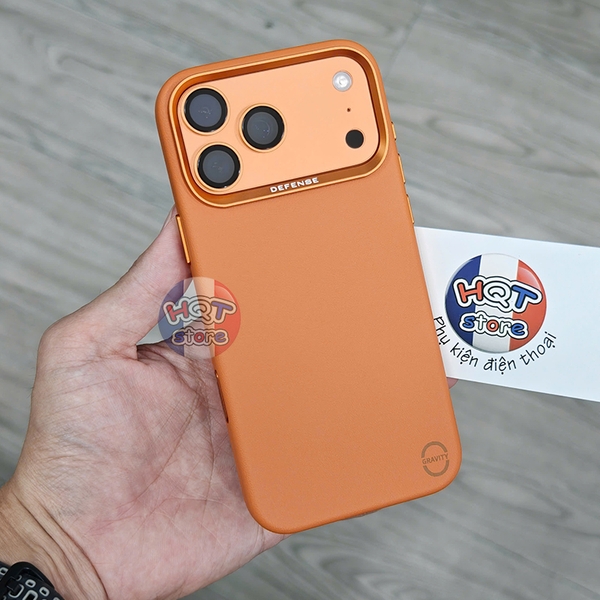 Ốp lưng da Defense Gravity 2.0 Leather Case iPhone 17 Pro Max / 17Pro