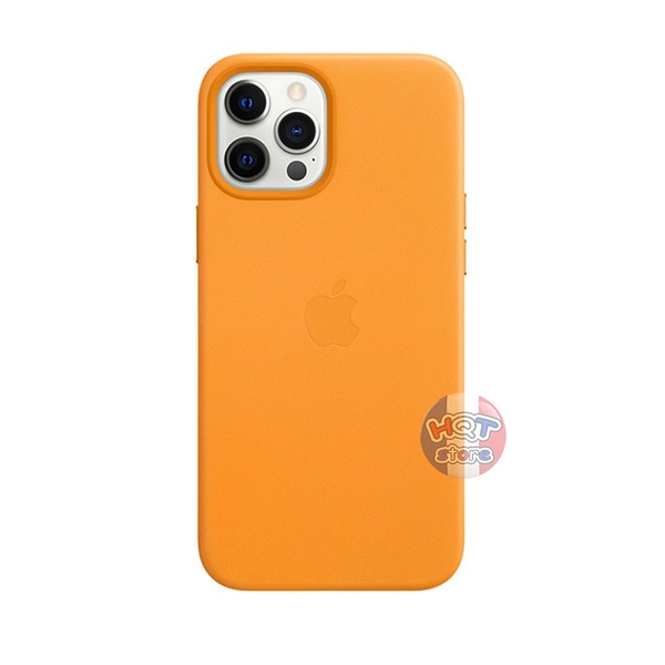 Ốp lưng da Leather Case Magsafe cho IPhone 12 Pro Max (Da Bò Thật)