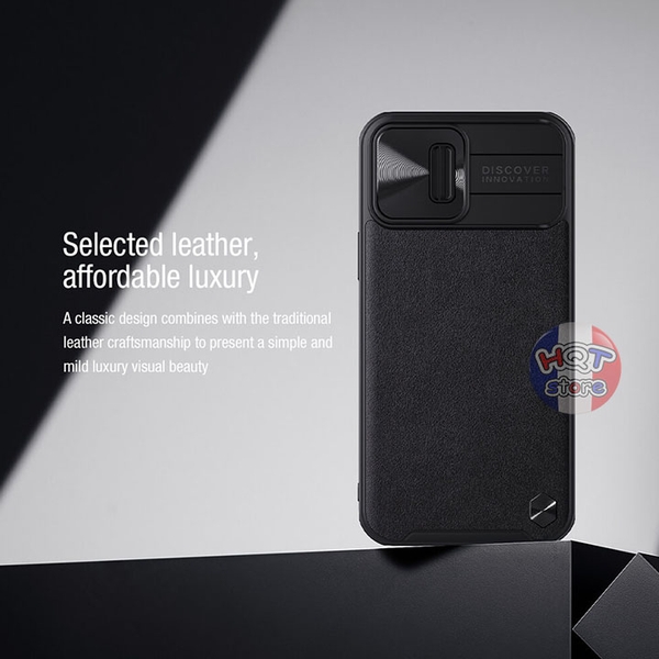 Ốp lưng da Nillkin CamShield Leather cho IPhone 13 Pro Max / 13 Pro