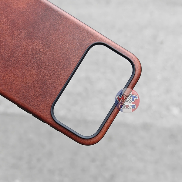 Ốp lưng da Nomad Modern Leather Case (Horween) iPhone 17 Pro Max 17Pro