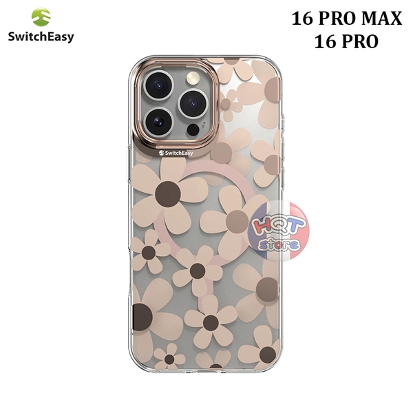 Ốp lưng họa tiết 3D SwitchEasy Fleur Magsafe IPhone 16 Pro Max 16 Pro