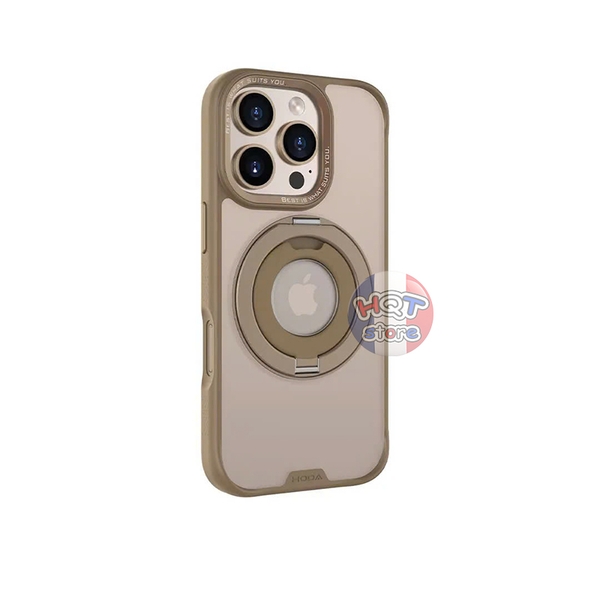 Ốp lưng HODA Rough Case 360 Ring Holder Stand IPhone 16 Pro Max 16 Pro