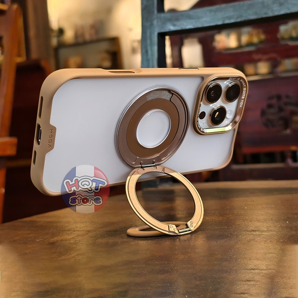 Ốp lưng HODA Rough Case 360 Ring Holder Stand IPhone 16 Pro Max 16 Pro
