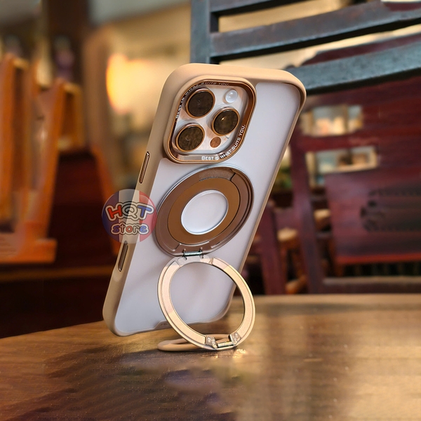 Ốp lưng HODA Rough Case 360 Ring Holder Stand IPhone 16 Pro Max 16 Pro