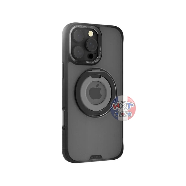 Ốp lưng HODA Rough Case 360 Ring Holder Stand IPhone 16 Pro Max 16 Pro