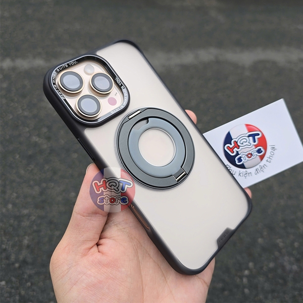 Ốp lưng HODA Rough Case 360 Ring Holder Stand IPhone 16 Pro Max 16 Pro