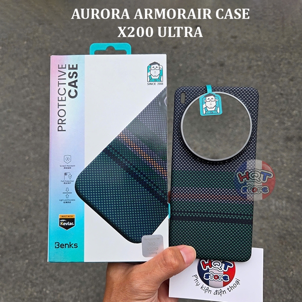 Ốp lưng kevlar 600D Benks Aurora ArmorAir Case cho Vivo X200 Ultra