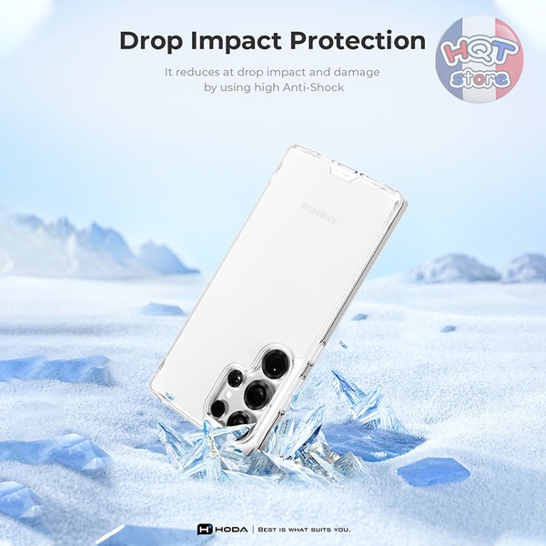 Ốp lưng kính cường lực HODA Crystal Pro Glass Case cho S25 Ultra